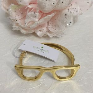 Kate Spade's "Lookout" Glasses Bangle Bracelet